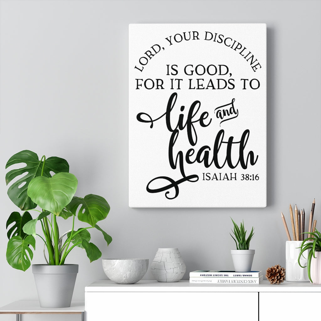 Scripture Walls Life And Health Isaiah 38:16 Bible Verse Canvas Christian Wall Art Ready to Hang Unframed-Express Your Love Gifts