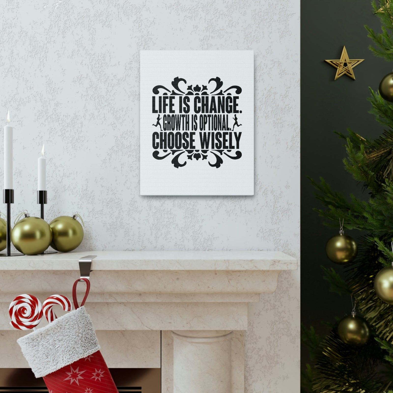 Scripture Walls Life Is Change, Growth Is Optional, Choose Wisely Jeremiah 29:11 Christian Wall Art Bible Verse Print Ready to Hang Unframed-Express Your Love Gifts