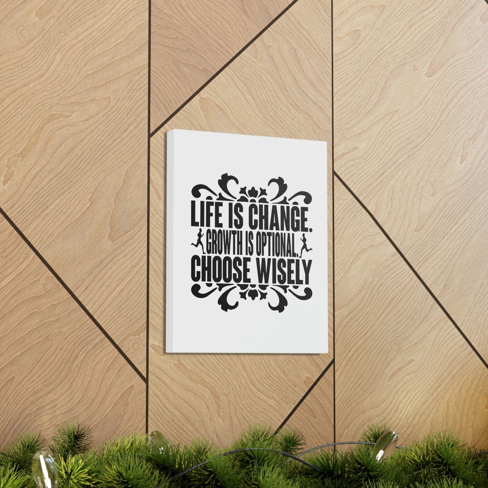 Scripture Walls Life Is Change, Growth Is Optional, Choose Wisely Jeremiah 29:11 Christian Wall Art Bible Verse Print Ready to Hang Unframed-Express Your Love Gifts