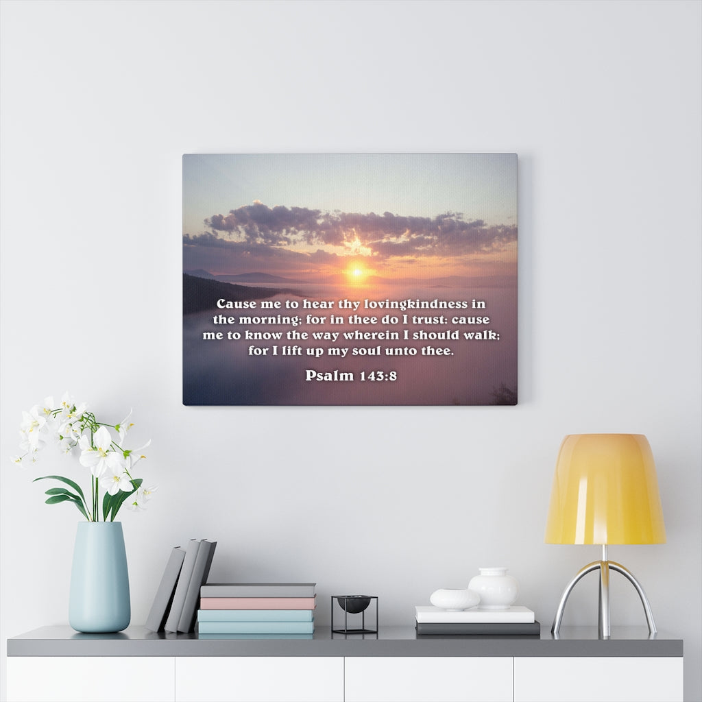 Scripture Walls Lift Up My Soul Deuteronomy 6:5 Bible Verse Canvas Christian Wall Art Ready to Hang Unframed-Express Your Love Gifts