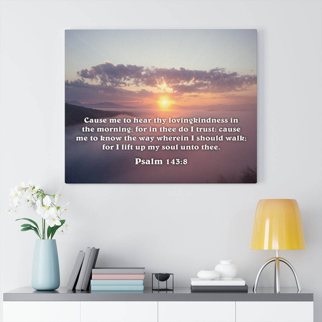 Scripture Walls Lift Up My Soul Deuteronomy 6:5 Bible Verse Canvas Christian Wall Art Ready to Hang Unframed-Express Your Love Gifts