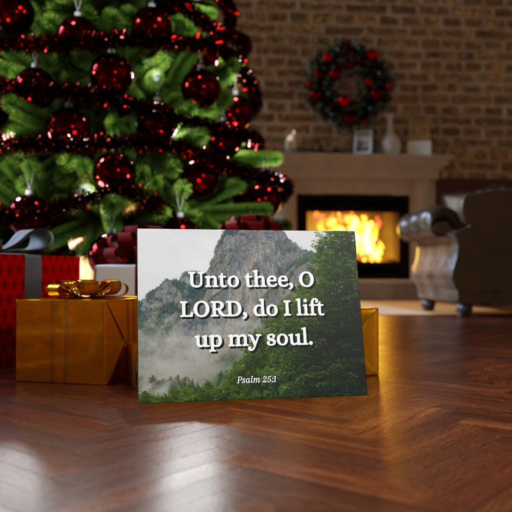 Scripture Walls Lift Up Psalm 25:1 Bible Verse Canvas Christian Wall Art Ready to Hang Unframed-Express Your Love Gifts