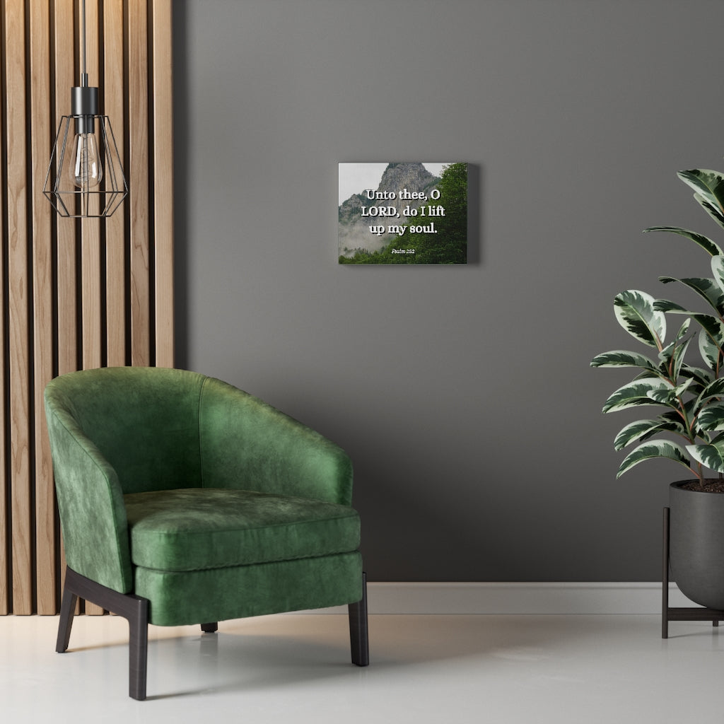 Scripture Walls Lift Up Psalm 25:1 Bible Verse Canvas Christian Wall Art Ready to Hang Unframed-Express Your Love Gifts