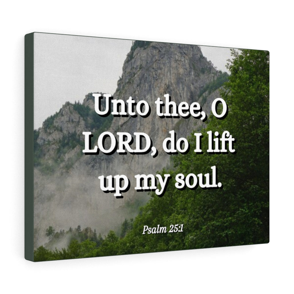 Scripture Walls Lift Up Psalm 25:1 Bible Verse Canvas Christian Wall Art Ready to Hang Unframed-Express Your Love Gifts