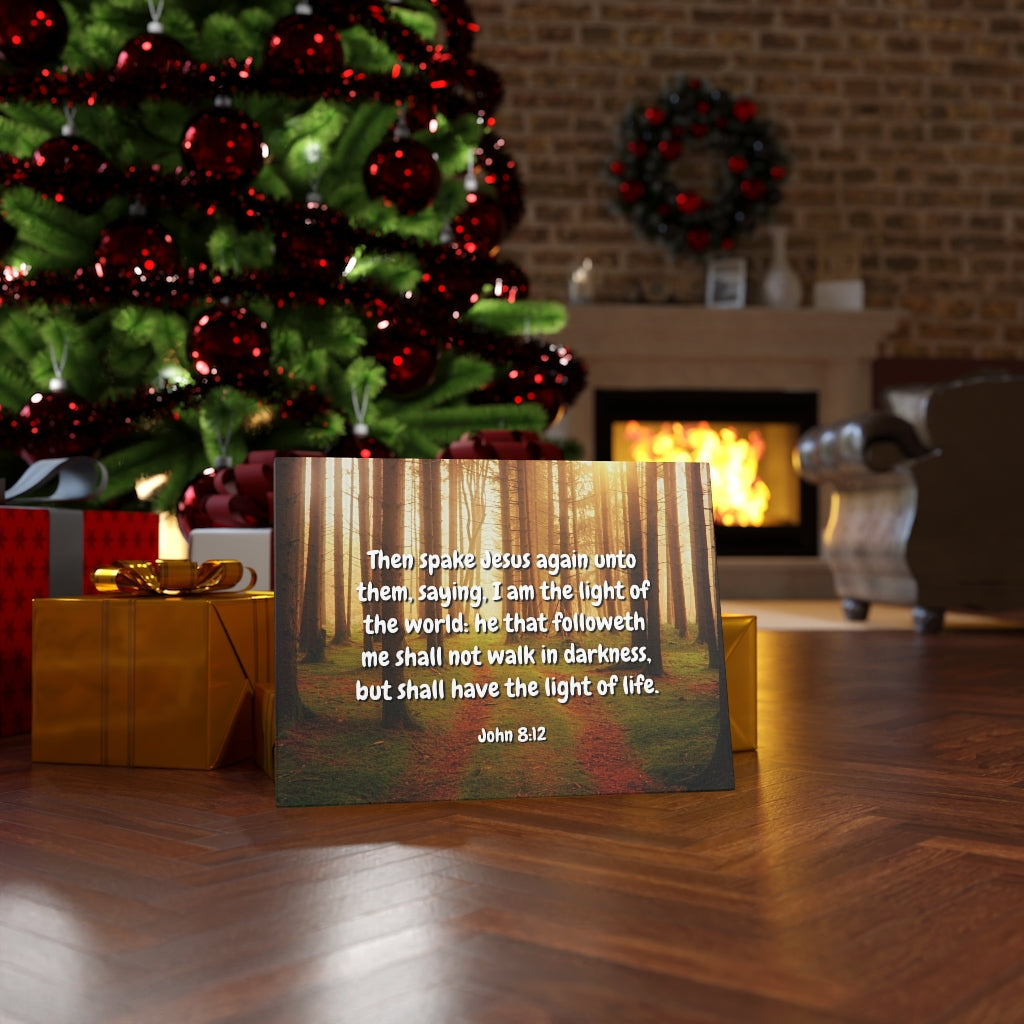 Scripture Walls Light Of Life John 8:12 Bible Verse Canvas Christian Wall Art Ready to Hang Unframed-Express Your Love Gifts