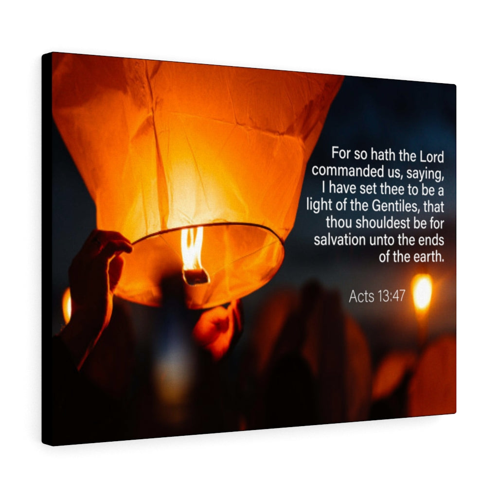Scripture Walls Light of the Gentiles Acts 13:47 Christian Home Decor Bible Art Unframed-Express Your Love Gifts