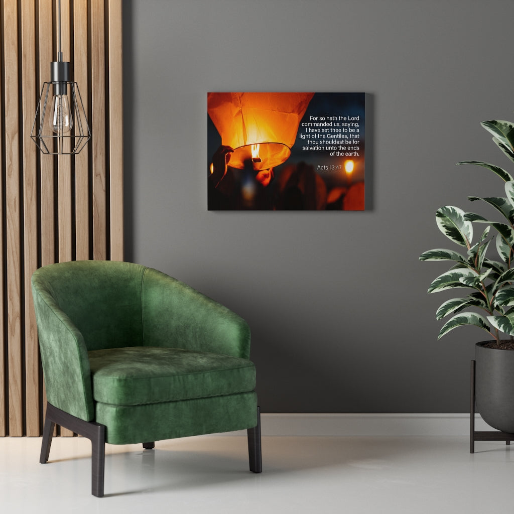 Scripture Walls Light of the Gentiles Acts 13:47 Christian Home Decor Bible Art Unframed-Express Your Love Gifts