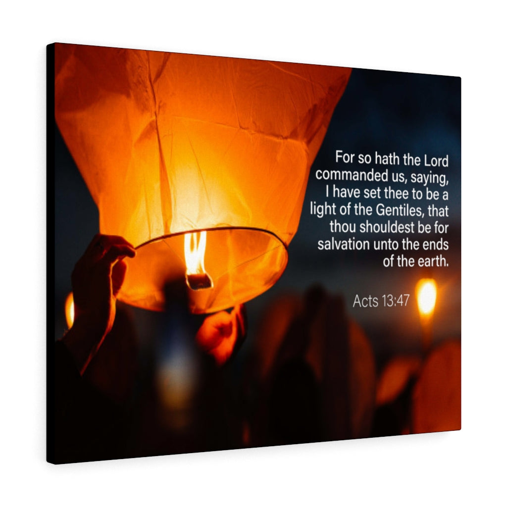 Scripture Walls Light of the Gentiles Acts 13:47 Christian Home Decor Bible Art Unframed-Express Your Love Gifts