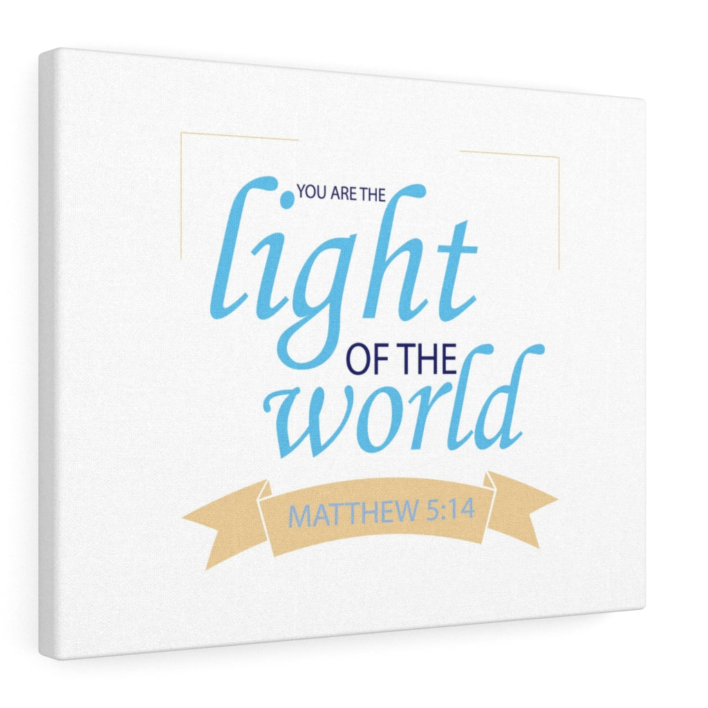 Scripture Walls Light Of The World Matthew 5:14 Bible Verse Canvas Christian Wall Art Ready to Hang Unframed-Express Your Love Gifts