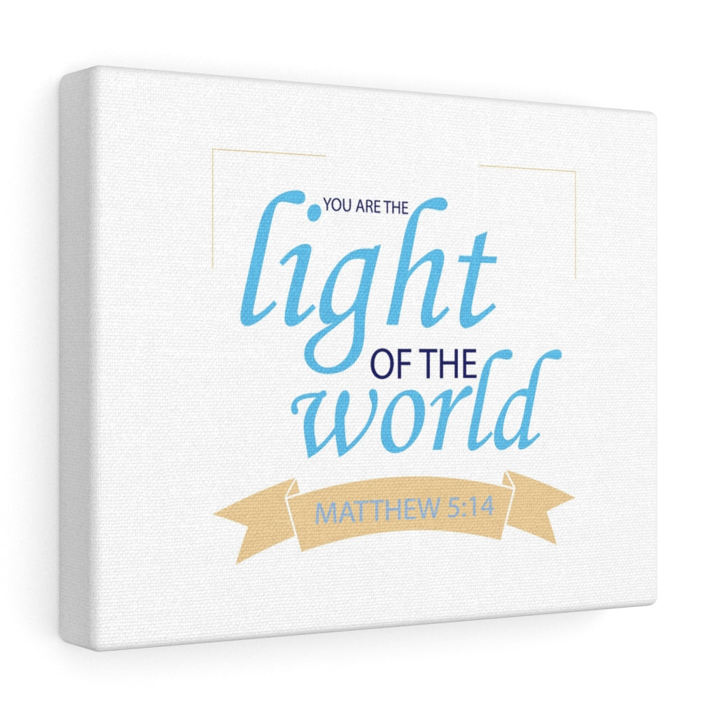 Scripture Walls Light Of The World Matthew 5:14 Bible Verse Canvas Christian Wall Art Ready to Hang Unframed-Express Your Love Gifts