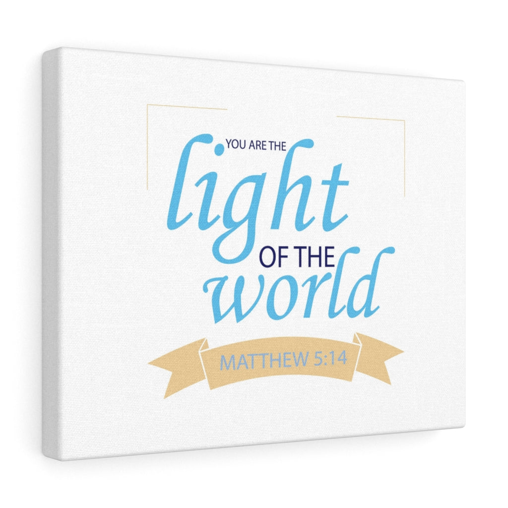 Scripture Walls Light Of The World Matthew 5:14 Bible Verse Canvas Christian Wall Art Ready to Hang Unframed-Express Your Love Gifts