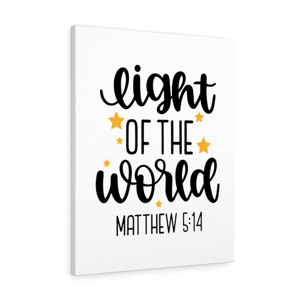 Scripture Walls Light Of The World Stars Matthew 5:14 Bible Verse Canvas Christian Wall Art Ready to Hang Unframed-Express Your Love Gifts