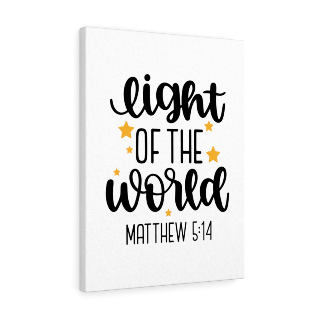 Scripture Walls Light Of The World Stars Matthew 5:14 Bible Verse Canvas Christian Wall Art Ready to Hang Unframed-Express Your Love Gifts