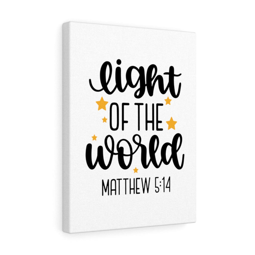 Scripture Walls Light Of The World Stars Matthew 5:14 Bible Verse Canvas Christian Wall Art Ready to Hang Unframed-Express Your Love Gifts