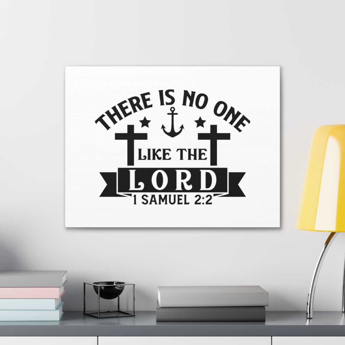 Scripture Walls Like The Lord 1 Samuel 2:2 Anchor Bible Verse Canvas Christian Wall Art Ready to Hang Unframed-Express Your Love Gifts