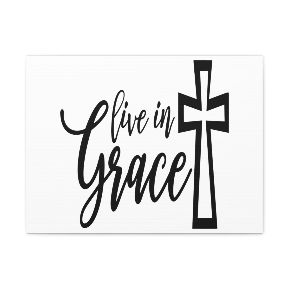 Scripture Walls Live In Grace 2 Corinthians 12:8-9 Christian Wall Art Print Ready to Hang Unframed-Express Your Love Gifts