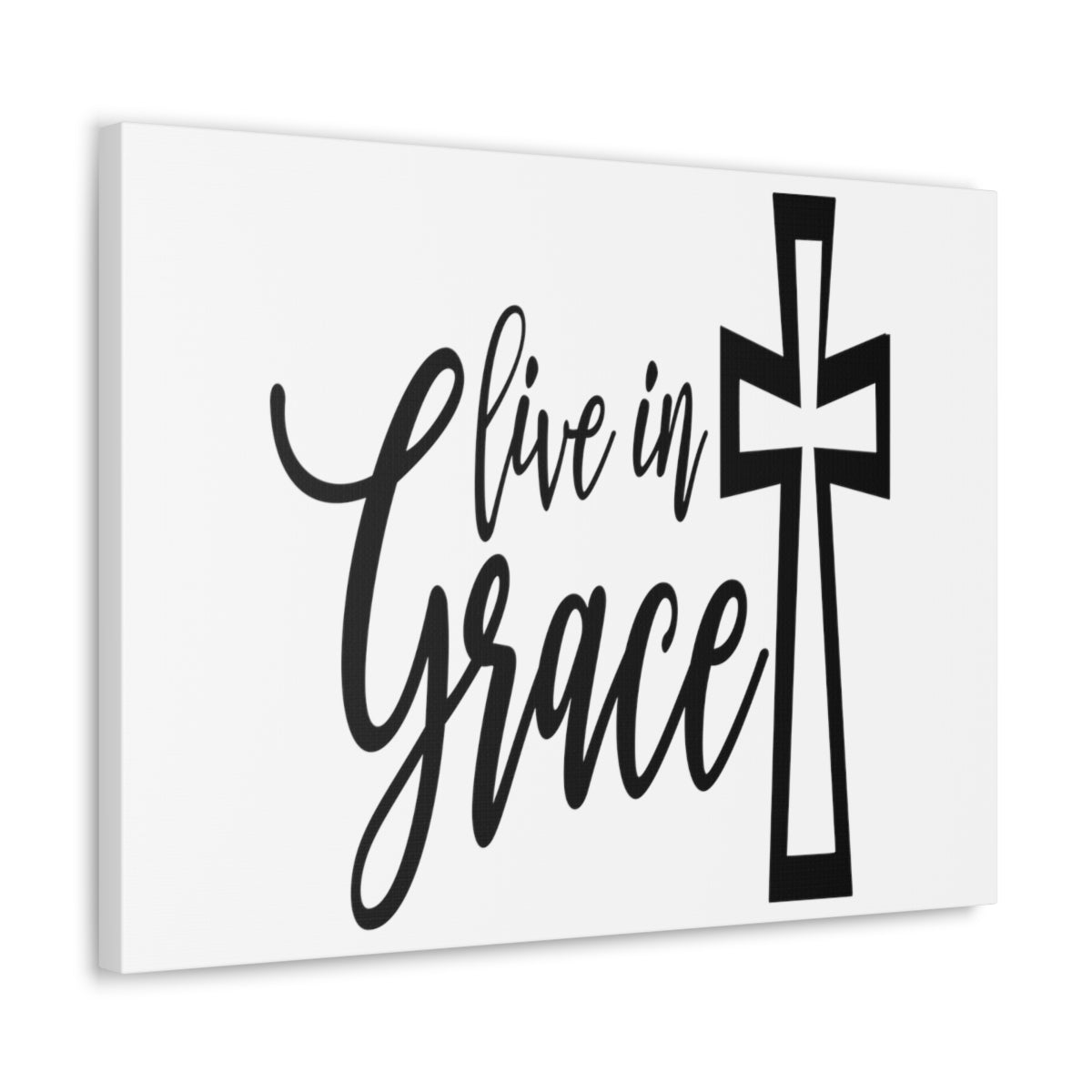 Scripture Walls Live In Grace 2 Corinthians 12:8-9 Christian Wall Art Print Ready to Hang Unframed-Express Your Love Gifts