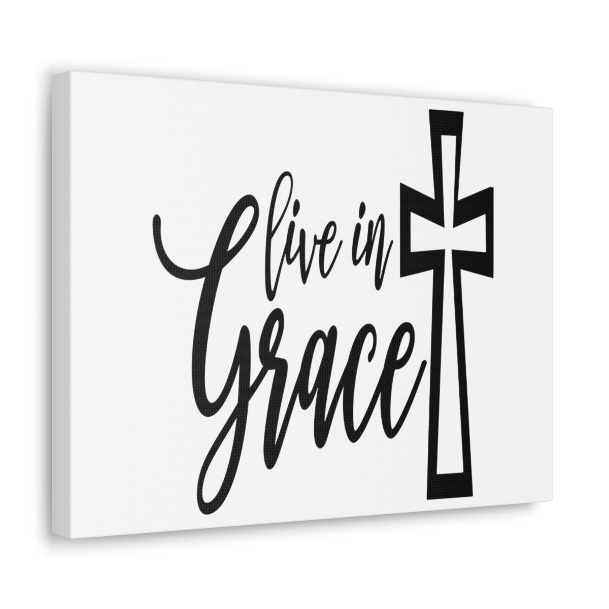 Scripture Walls Live In Grace 2 Corinthians 12:8-9 Christian Wall Art Print Ready to Hang Unframed-Express Your Love Gifts