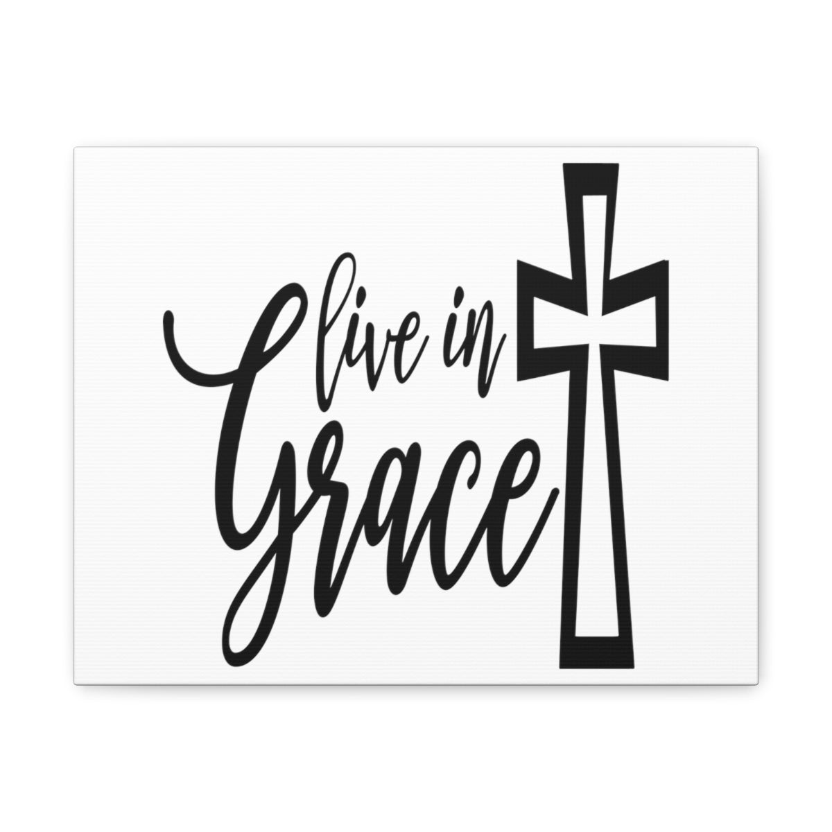 Scripture Walls Live In Grace 2 Corinthians 12:8-9 Christian Wall Art Print Ready to Hang Unframed-Express Your Love Gifts