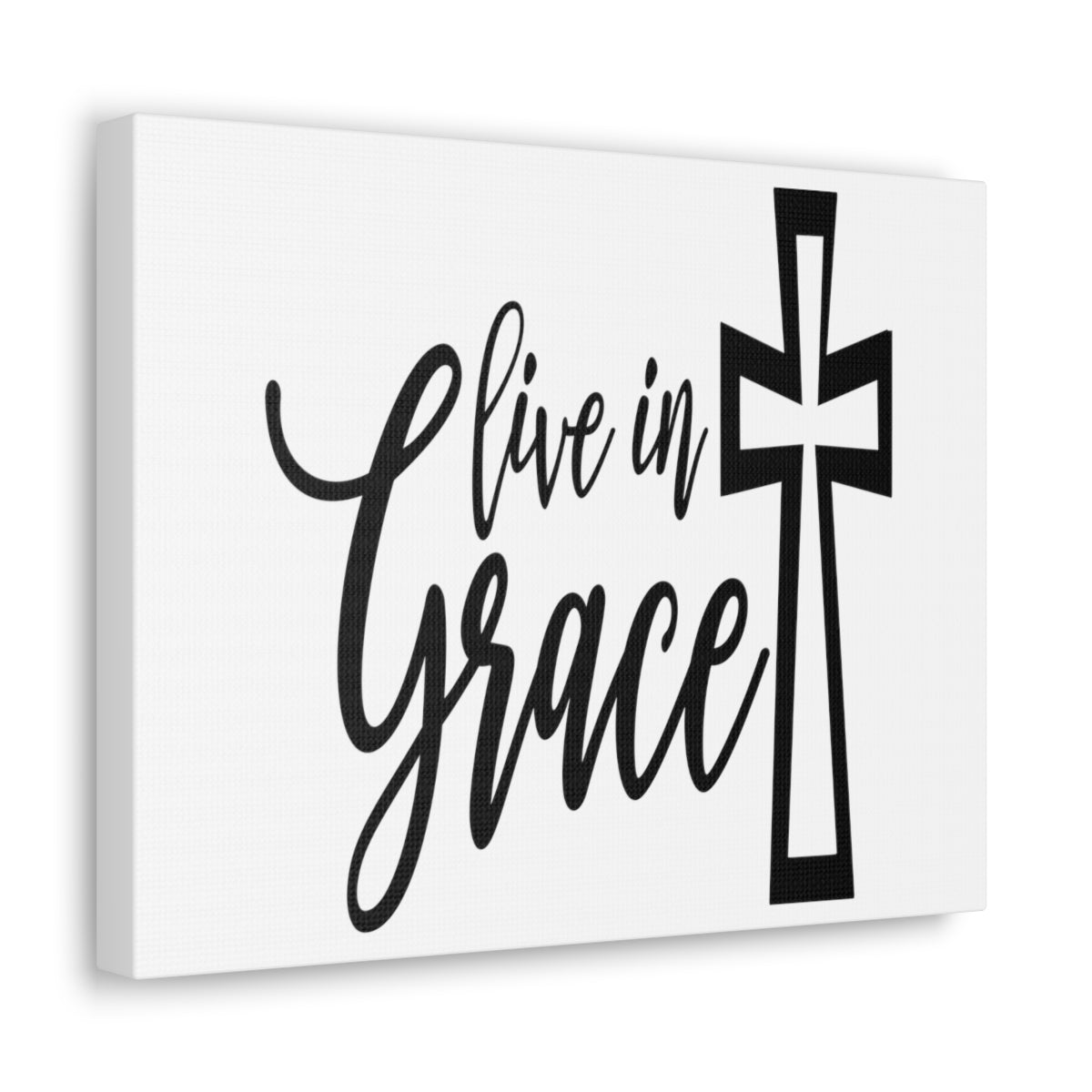 Scripture Walls Live In Grace 2 Corinthians 12:8-9 Christian Wall Art Print Ready to Hang Unframed-Express Your Love Gifts