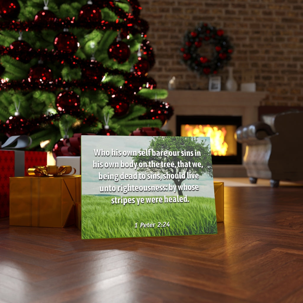 Scripture Walls Live Unto Righteousness 1 Peter 2:24 Bible Verse Canvas Christian Wall Art Ready to Hang Unframed-Express Your Love Gifts