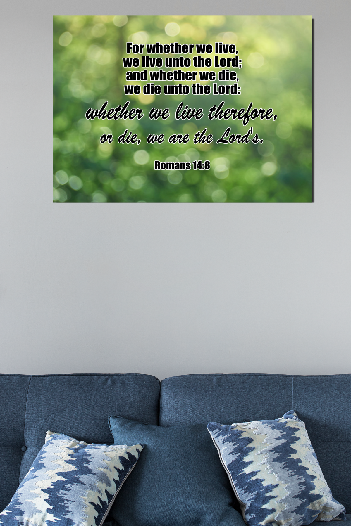 Scripture Walls Live Unto The Lord Romans 14:8 Bible Verse Canvas Christian Wall Art Ready to Hang Unframed-Express Your Love Gifts