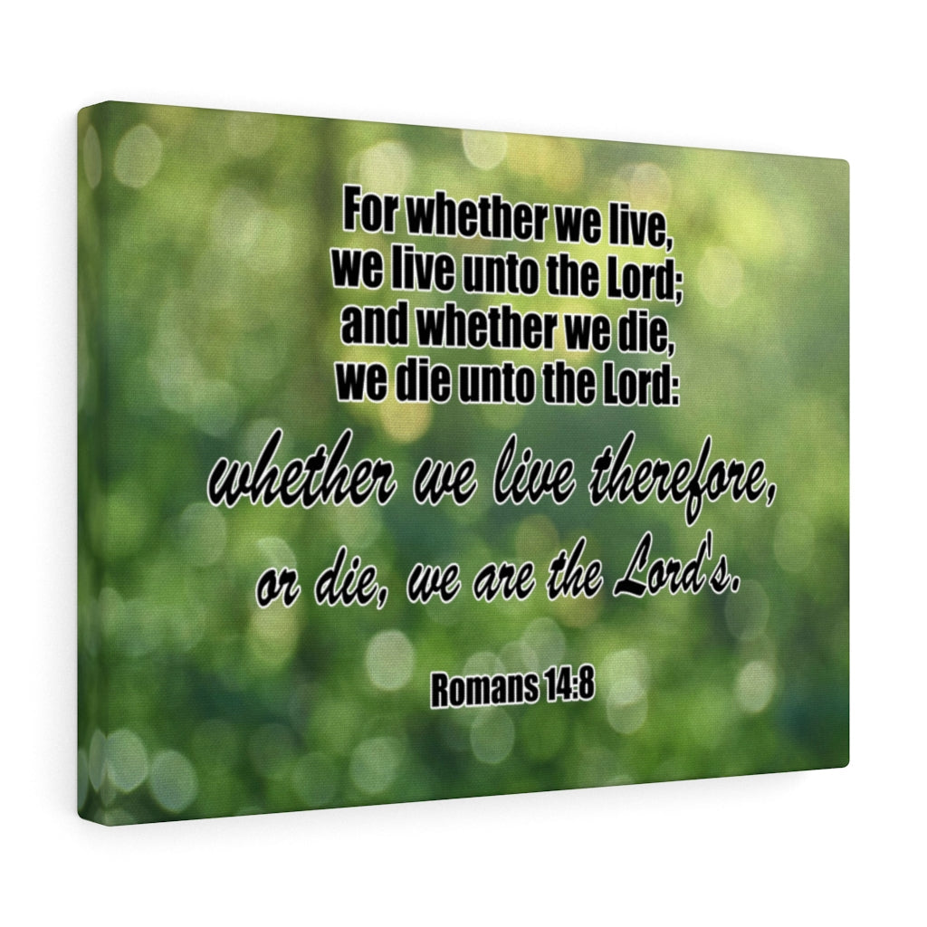 Scripture Walls Live Unto The Lord Romans 14:8 Bible Verse Canvas Christian Wall Art Ready to Hang Unframed-Express Your Love Gifts