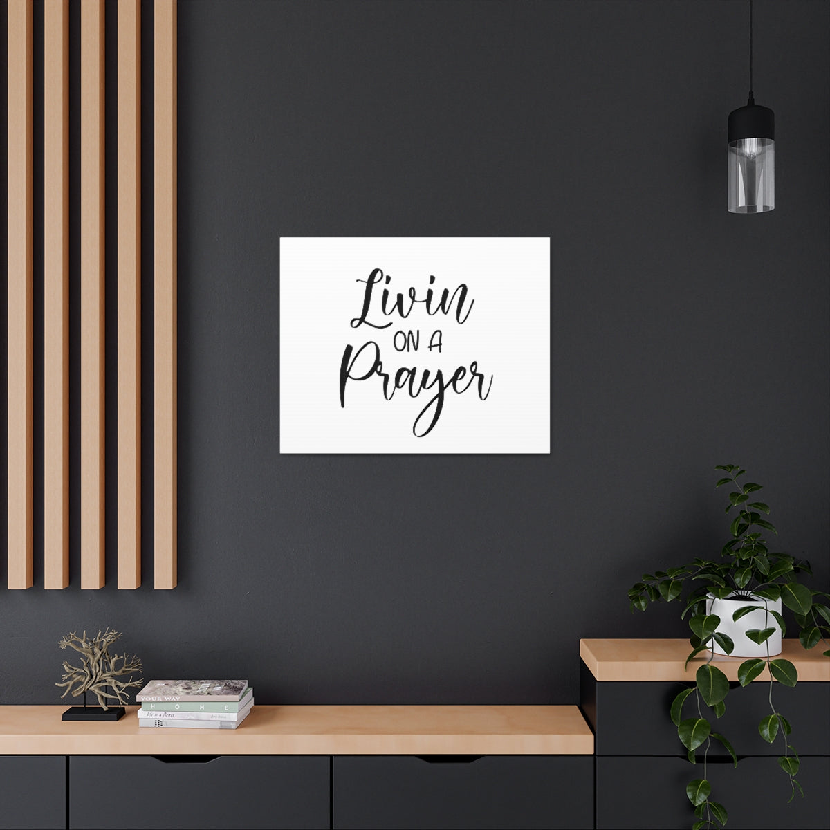 Scripture Walls Livin On A Prayer Romans 12:12 Christian Wall Art Print Ready to Hang Unframed-Express Your Love Gifts