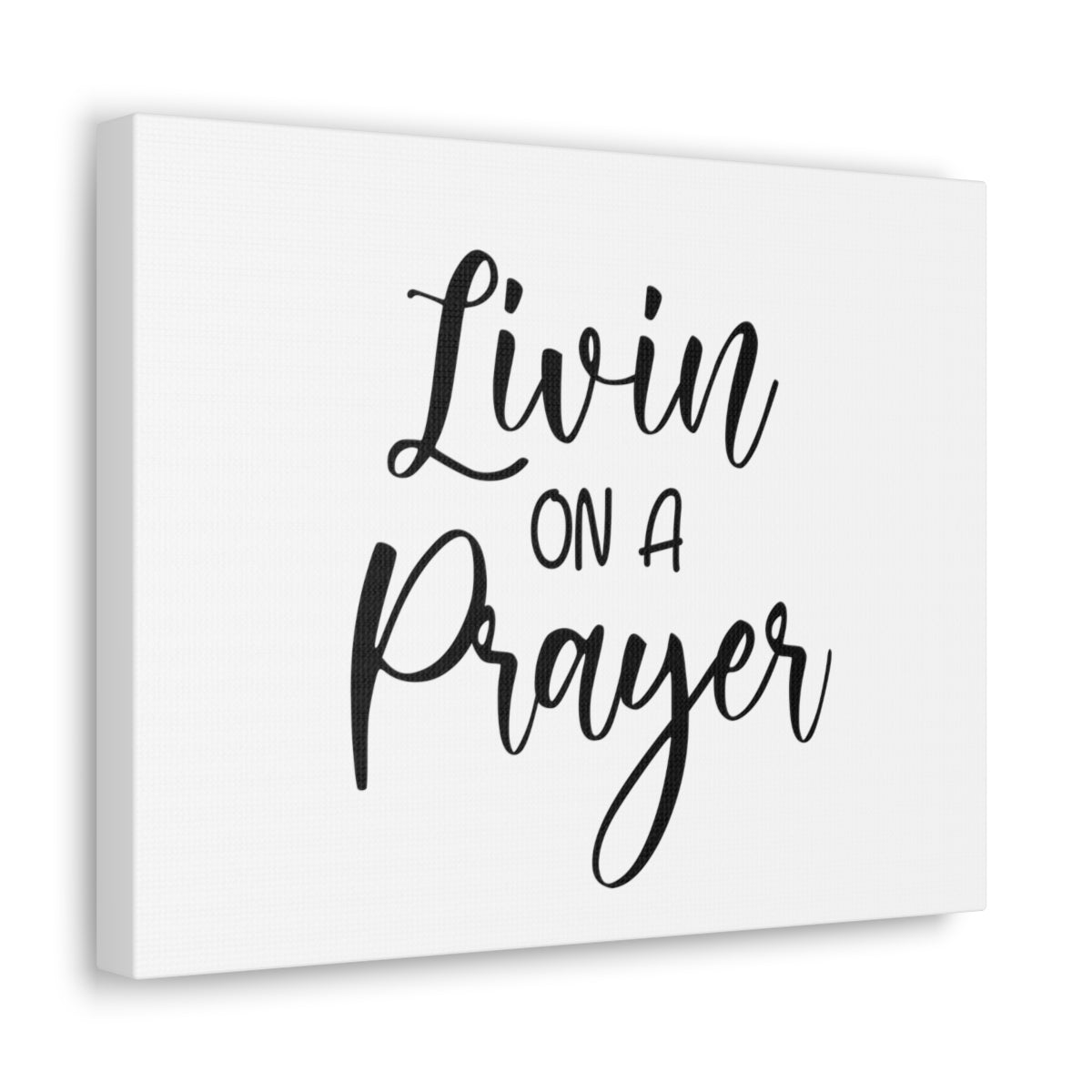 Scripture Walls Livin On A Prayer Romans 12:12 Christian Wall Art Print Ready to Hang Unframed-Express Your Love Gifts