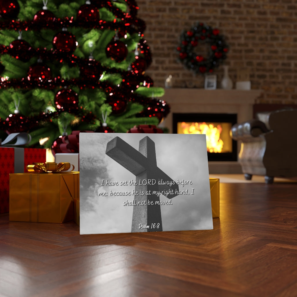 Scripture Walls Lord Always Before Me Psalms 16:8 Bible Verse Canvas Christian Wall Art Ready to Hang Unframed-Express Your Love Gifts