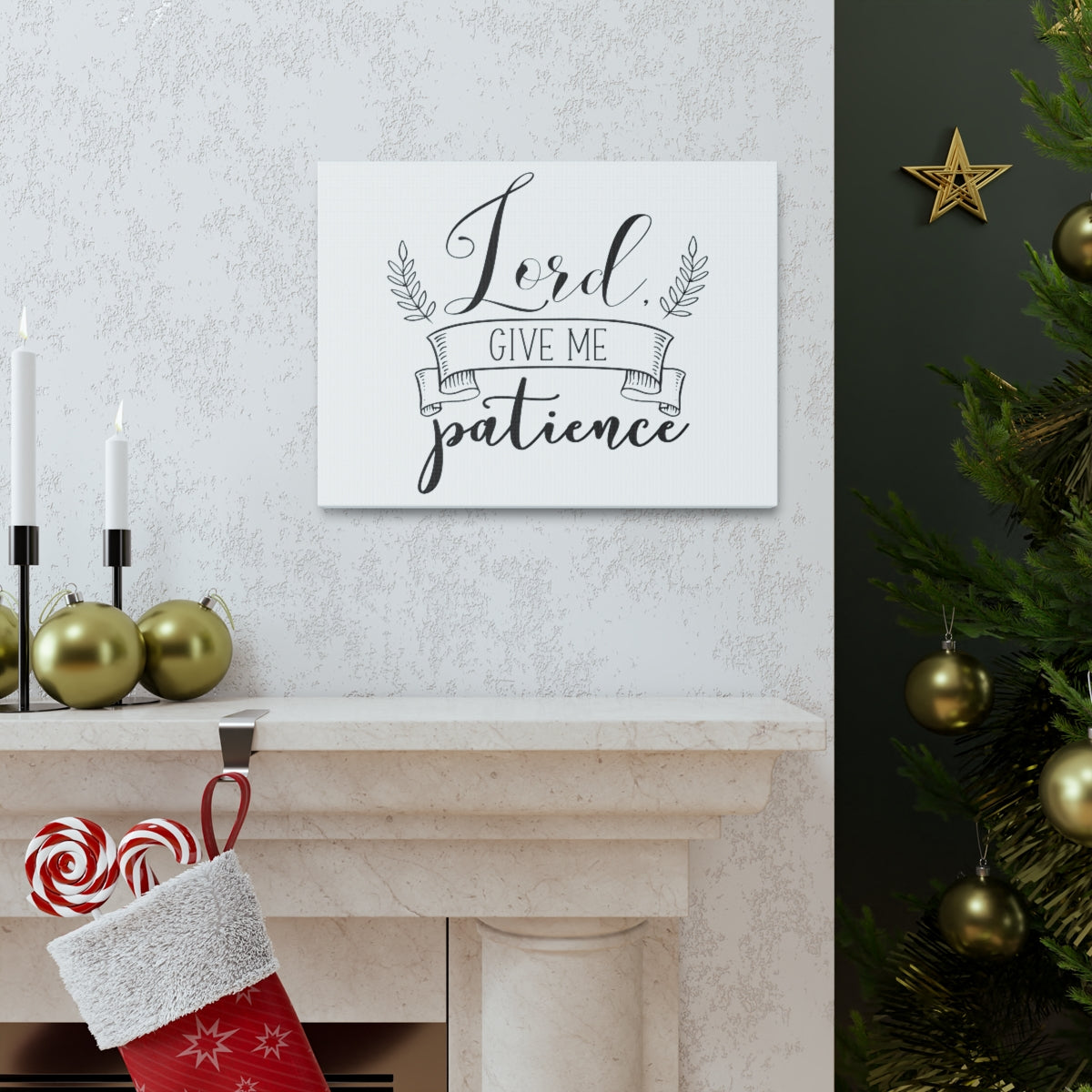 Scripture Walls Lord Give Me Proverbs 15:18 Christian Wall Art Print Ready to Hang Unframed-Express Your Love Gifts