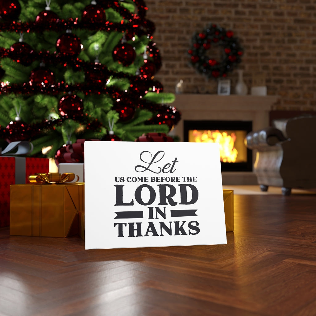 Scripture Walls Lord In Thanks Bible Verse Canvas Christian Wall Art Ready to Hang Unframed-Express Your Love Gifts