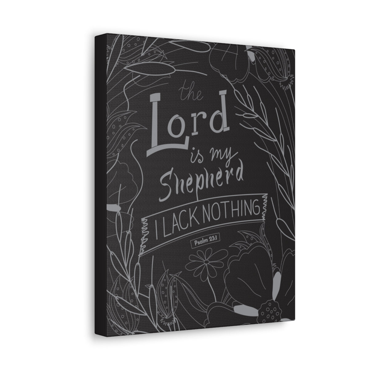 Scripture Walls Lord Is My Shepherd Psalm 23:1 Bible Verse Canvas Christian Wall Art Ready to Hang Unframed-Express Your Love Gifts