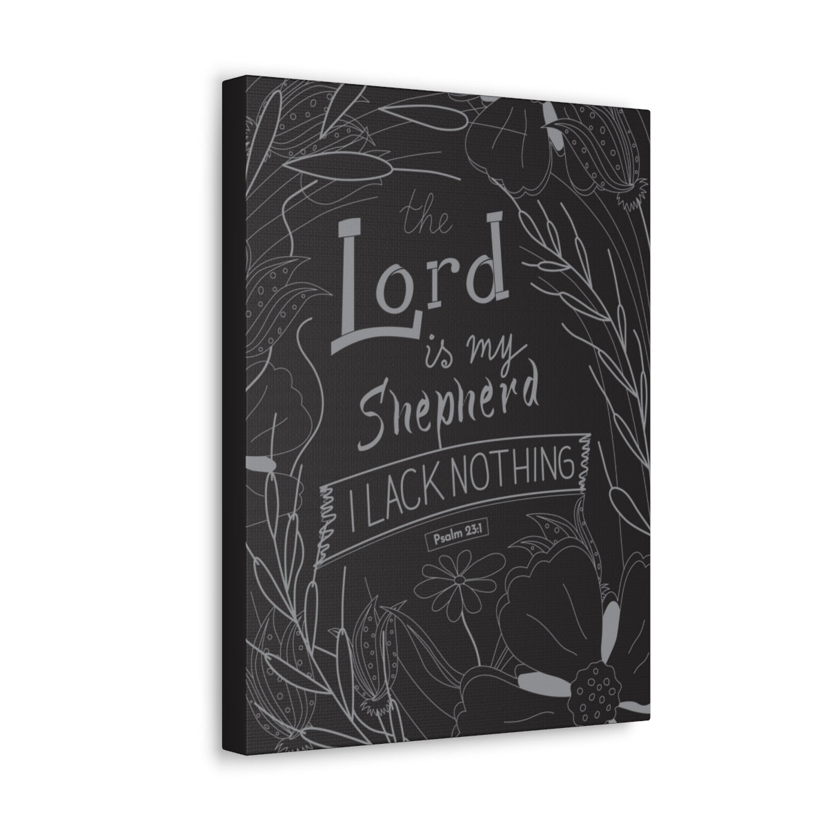 Scripture Walls Lord Is My Shepherd Psalm 23:1 Bible Verse Canvas Christian Wall Art Ready to Hang Unframed-Express Your Love Gifts