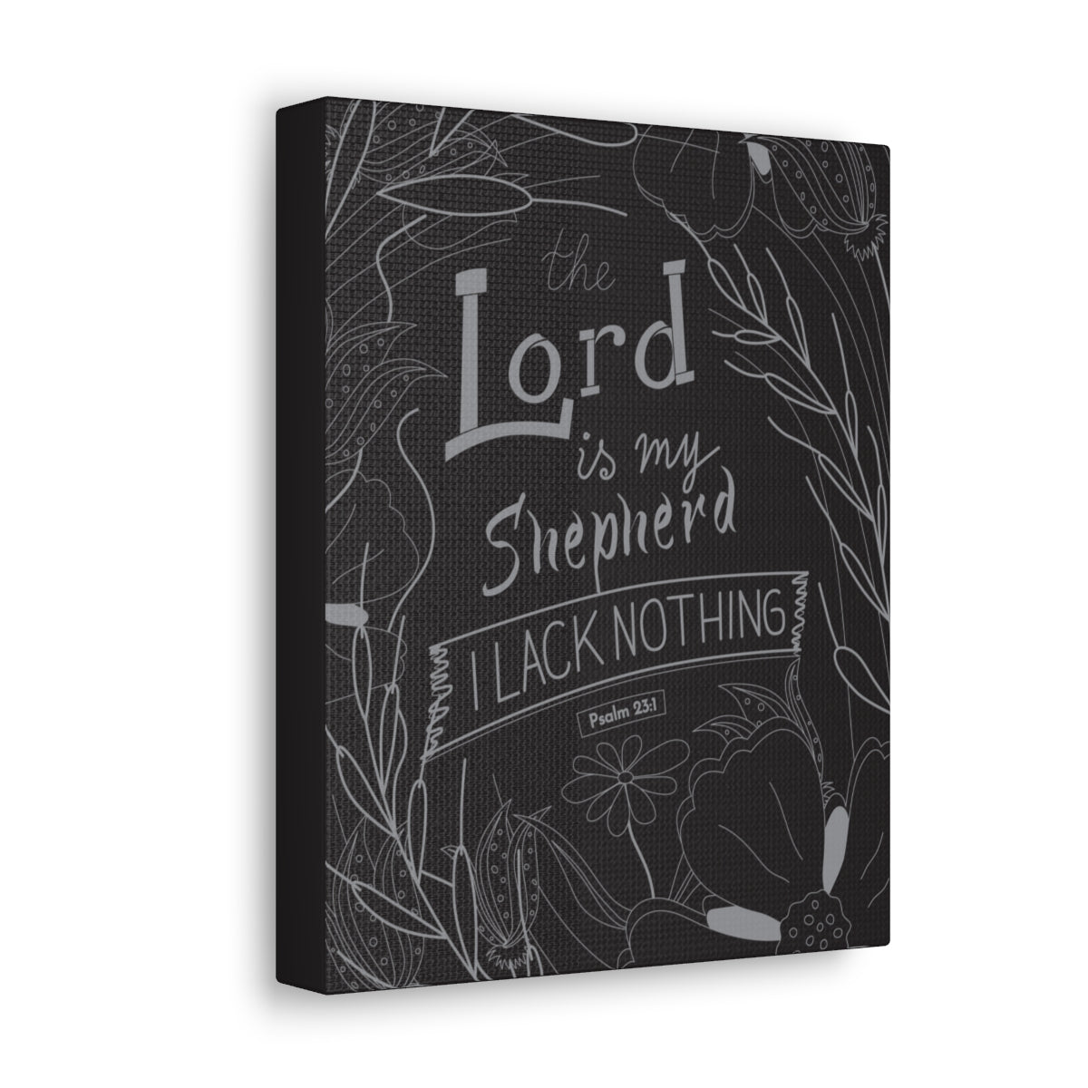 Scripture Walls Lord Is My Shepherd Psalm 23:1 Bible Verse Canvas Christian Wall Art Ready to Hang Unframed-Express Your Love Gifts