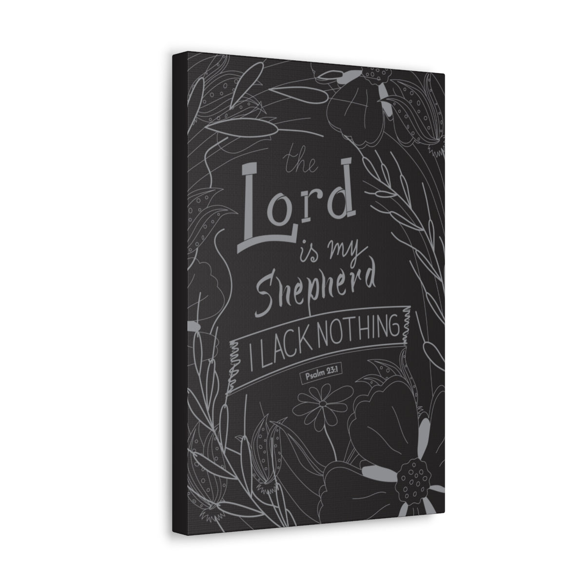 Scripture Walls Lord Is My Shepherd Psalm 23:1 Bible Verse Canvas Christian Wall Art Ready to Hang Unframed-Express Your Love Gifts