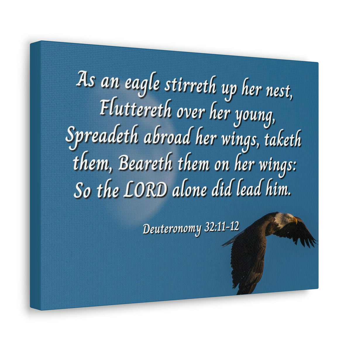Scripture Walls Lord Leads Deuteronomy 32:11 Bible Verse Canvas Christian Wall Art Ready to Hang Unframed-Express Your Love Gifts