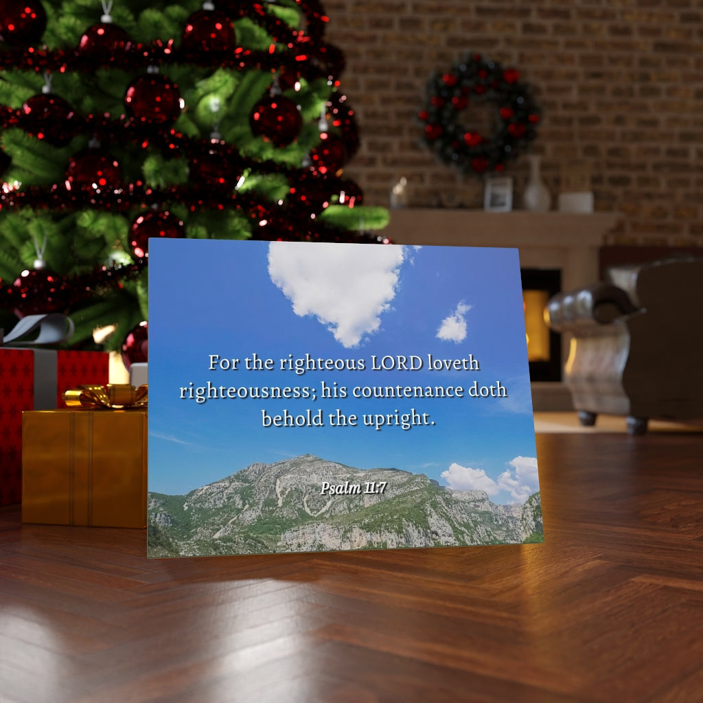 Scripture Walls Lord Loves Righteousness Psalm 11:7 Bible Verse Canvas Christian Wall Art Ready to Hang Unframed-Express Your Love Gifts
