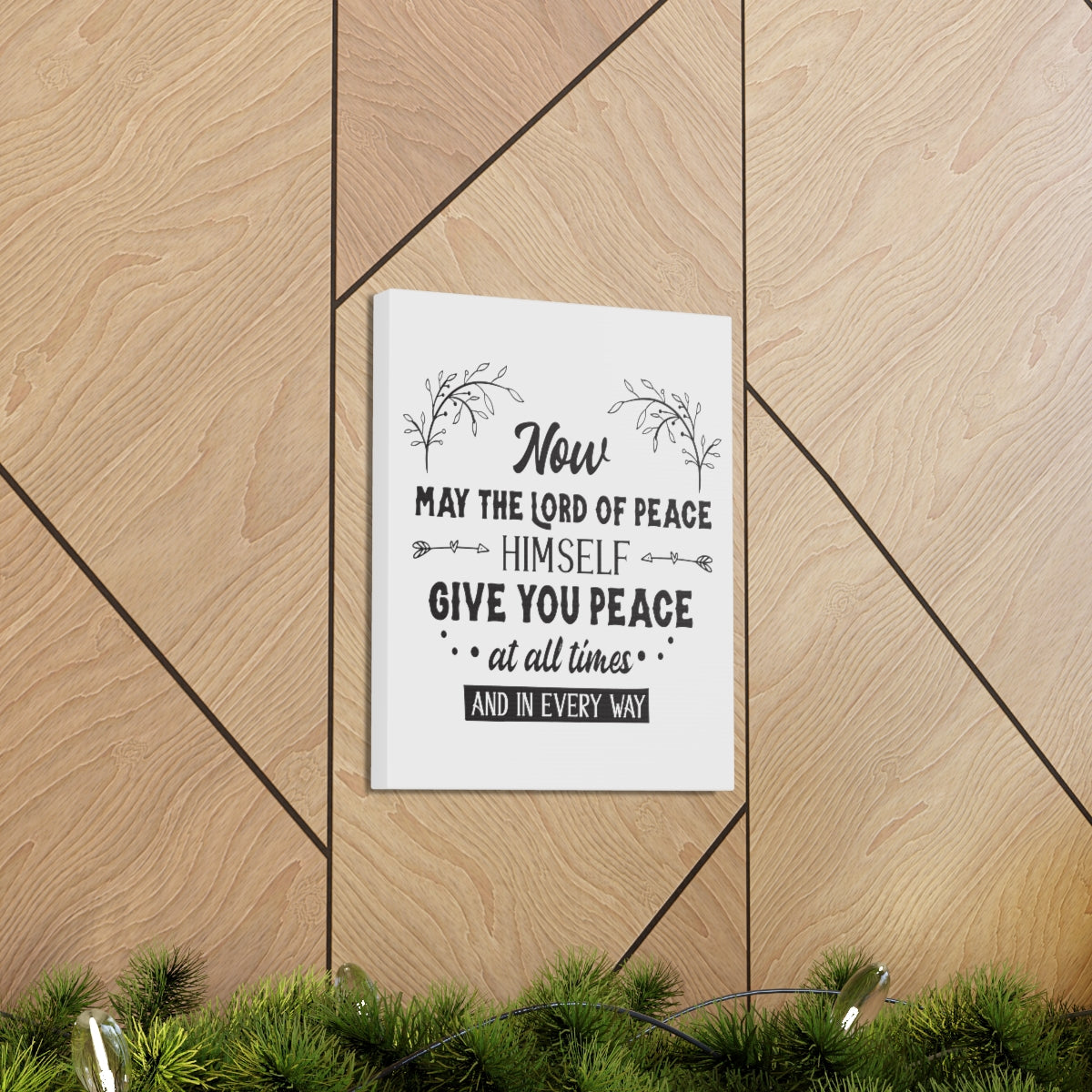 Scripture Walls Lord Of Peace Isaiah 26:3 Christian Wall Art Print Ready to Hang Unframed-Express Your Love Gifts