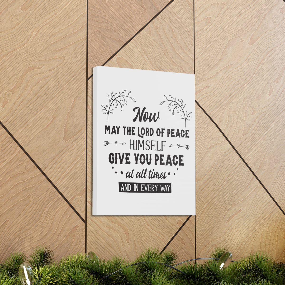 Scripture Walls Lord Of Peace Isaiah 26:3 Christian Wall Art Print Ready to Hang Unframed-Express Your Love Gifts