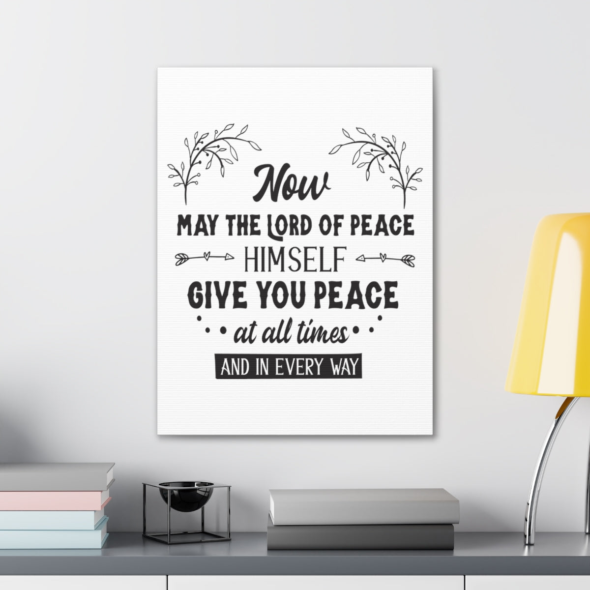 Scripture Walls Lord Of Peace Isaiah 26:3 Christian Wall Art Print Ready to Hang Unframed-Express Your Love Gifts