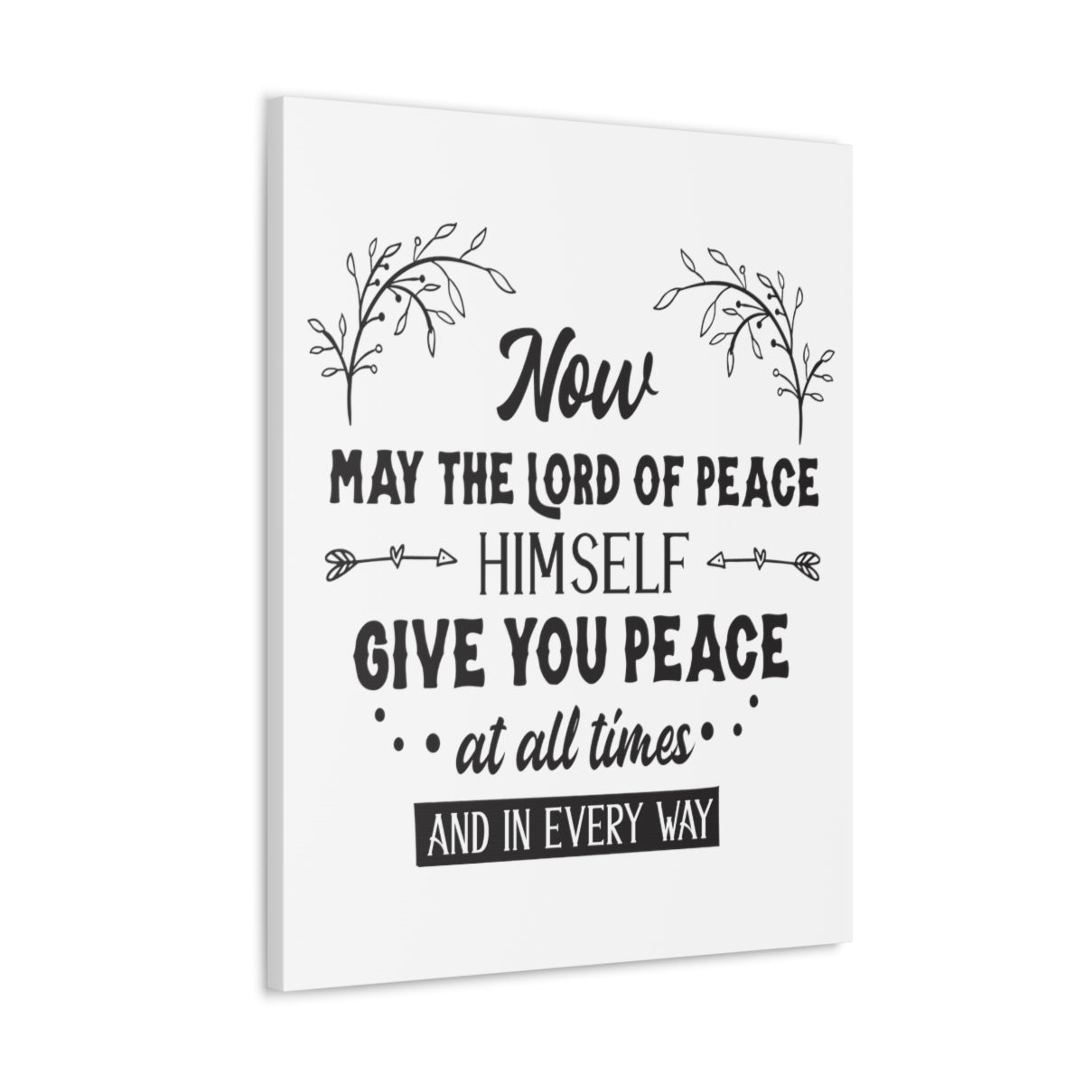 Scripture Walls Lord Of Peace Isaiah 26:3 Christian Wall Art Print Ready to Hang Unframed-Express Your Love Gifts