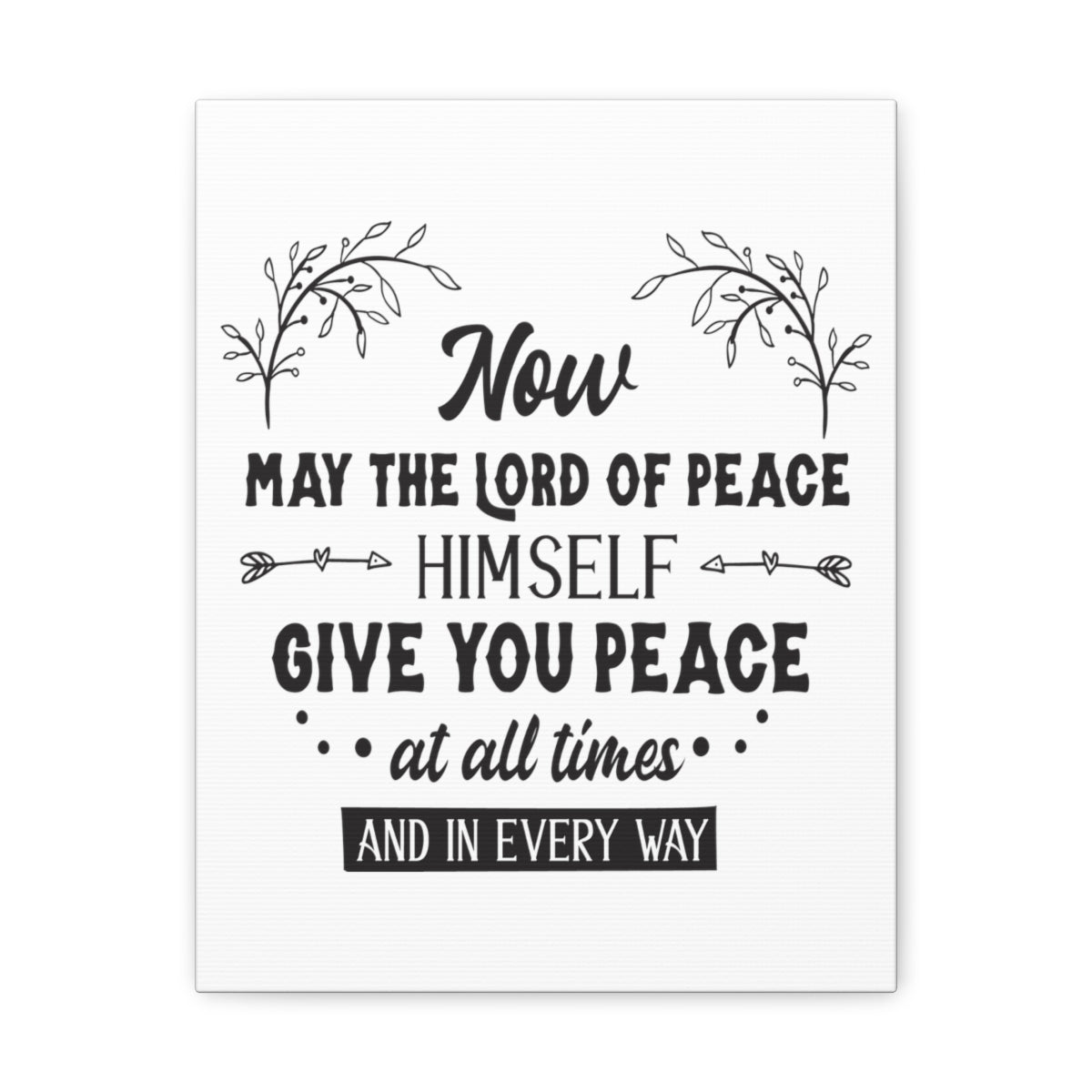 Scripture Walls Lord Of Peace Isaiah 26:3 Christian Wall Art Print Ready to Hang Unframed-Express Your Love Gifts