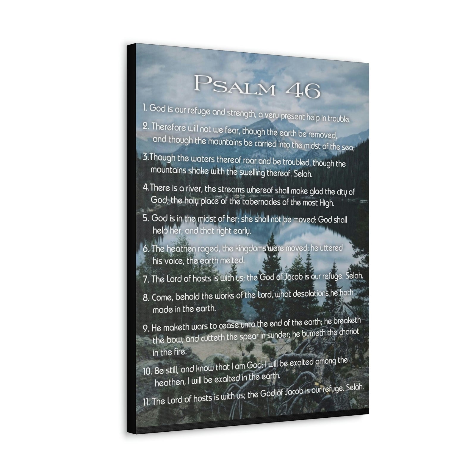 Scripture Walls Lord Reign In Me Psalm 46:11 Colored Christian Wall Art Print Ready to Hang Unframed-Express Your Love Gifts