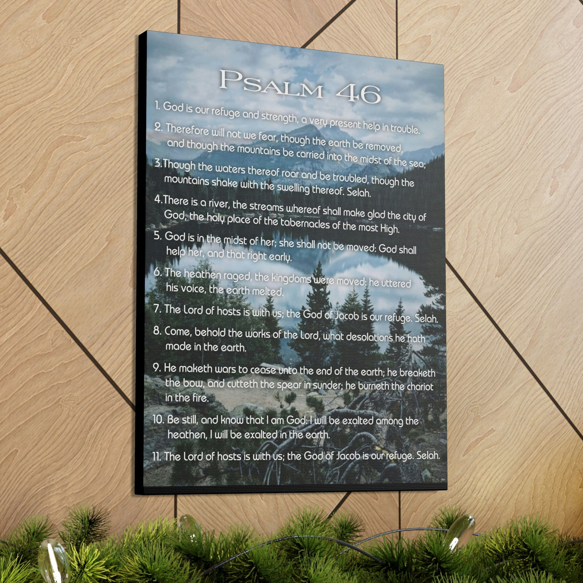 Scripture Walls Lord Reign In Me Psalm 46:11 Colored Christian Wall Art Print Ready to Hang Unframed-Express Your Love Gifts