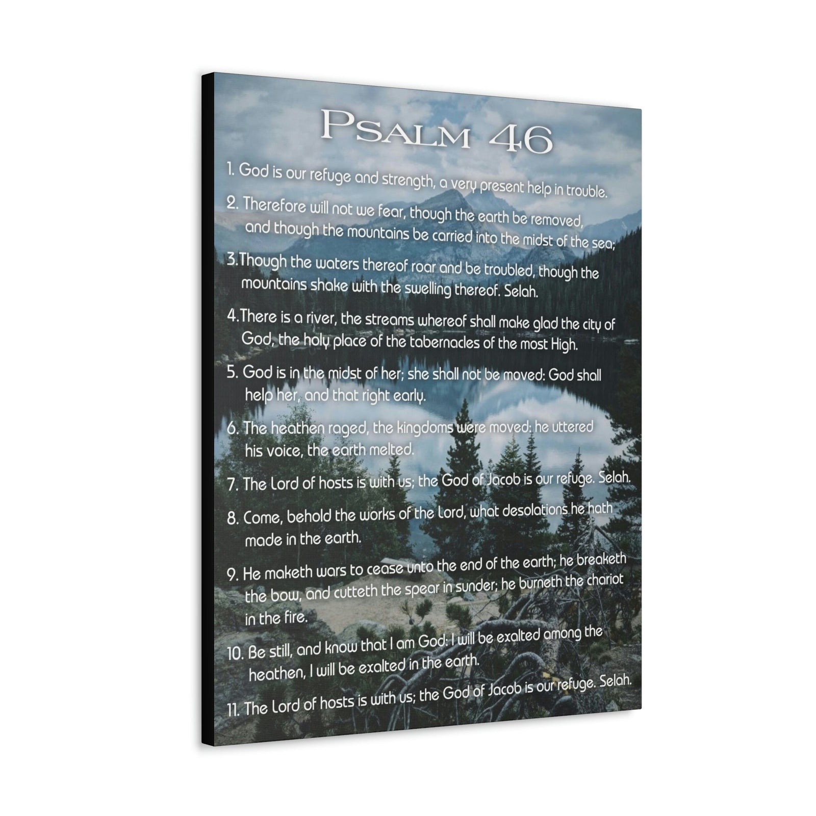 Scripture Walls Lord Reign In Me Psalm 46:11 Colored Christian Wall Art Print Ready to Hang Unframed-Express Your Love Gifts