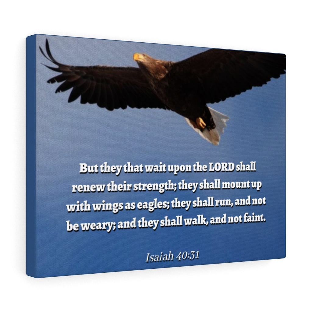Scripture Walls Lord Renew Isaiah 40:31 Bible Verse Canvas Christian Wall Art Ready to Hang Unframed-Express Your Love Gifts