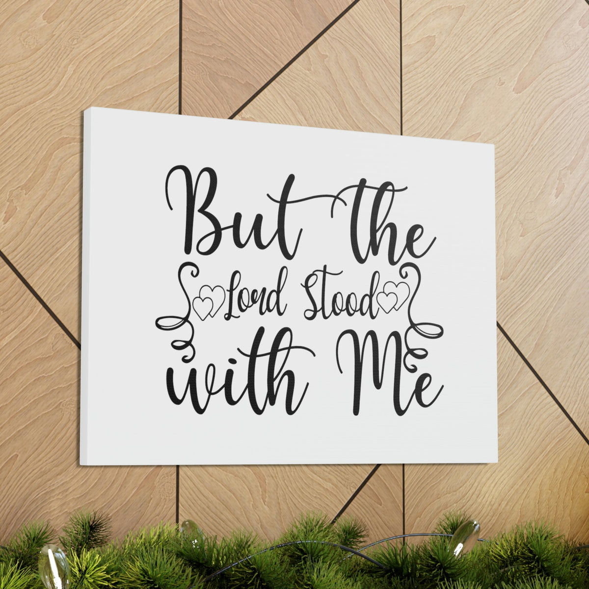 Scripture Walls Lord Stood With Me 2 Timothy 4:17 Christian Wall Art Bible Verse Print Ready to Hang Unframed-Express Your Love Gifts