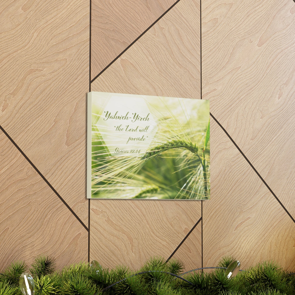 Scripture Walls Lord Will Provide Genesis 22:14 Bible Verse Canvas Christian Wall Art Ready to Hang Unframed-Express Your Love Gifts