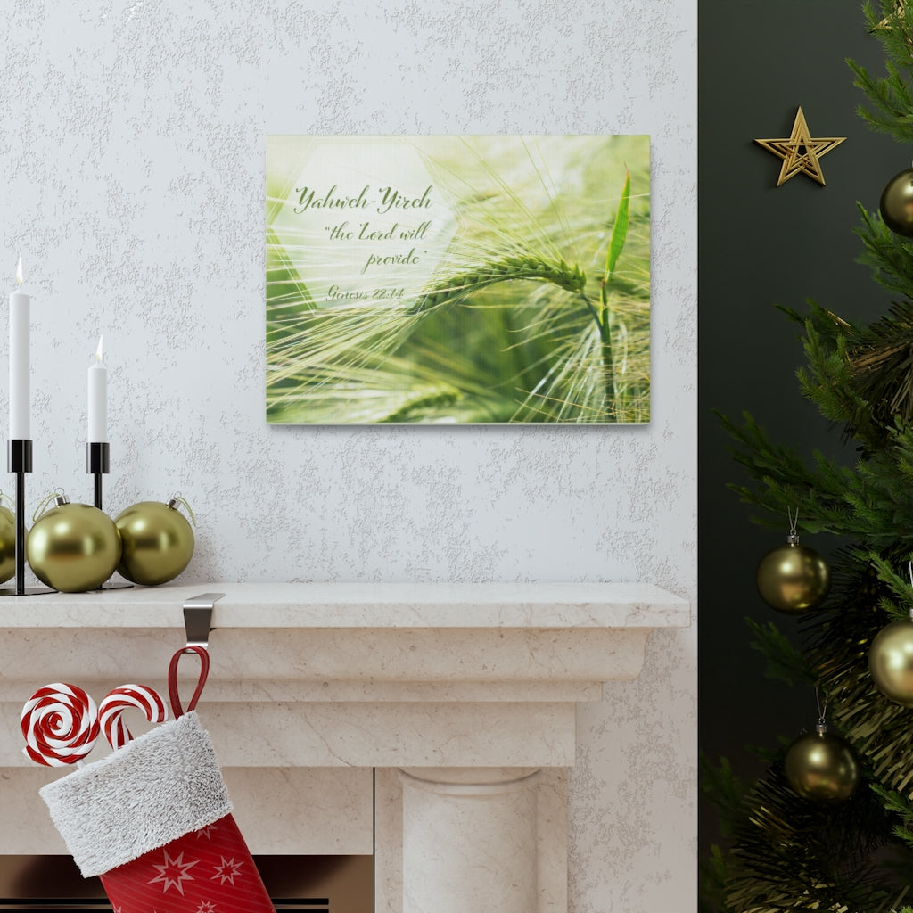 Scripture Walls Lord Will Provide Genesis 22:14 Bible Verse Canvas Christian Wall Art Ready to Hang Unframed-Express Your Love Gifts